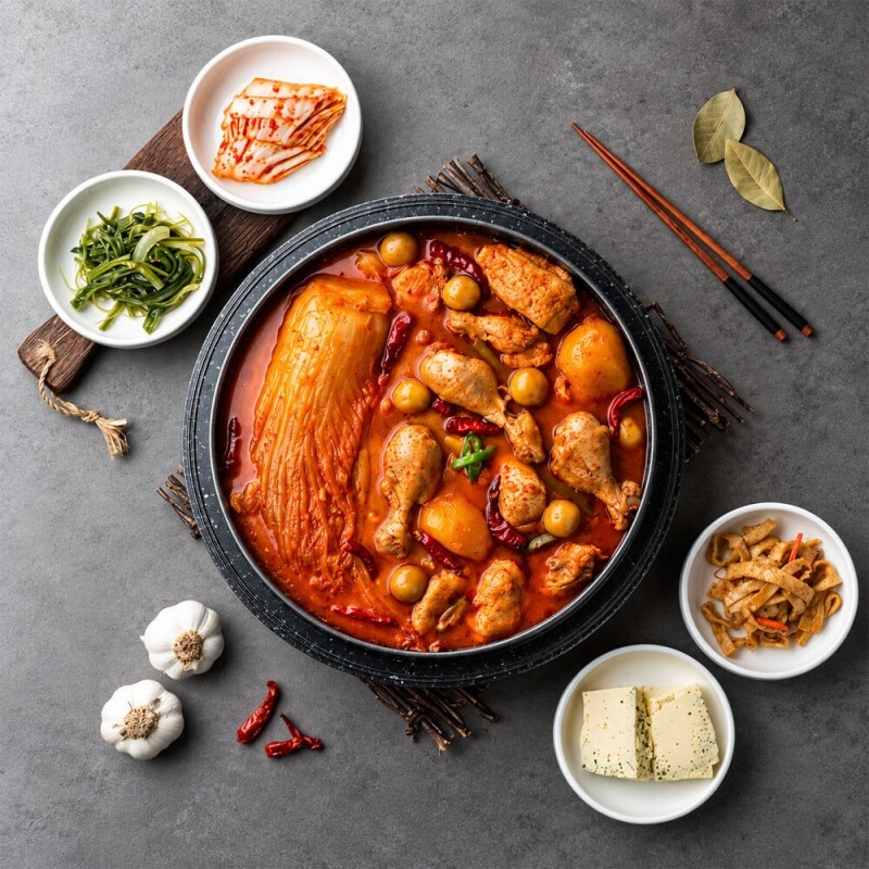 원주몰,[원주맛집 민병선식당] 묵은지닭볶음탕국내산 밀키트 1~2인