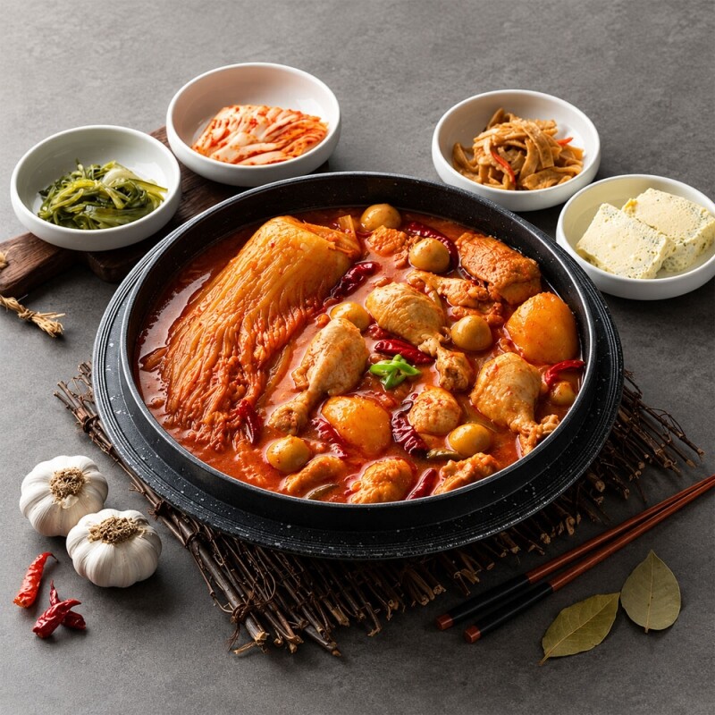 원주몰,[원주맛집 민병선식당] 묵은지닭볶음탕국내산 밀키트 1~2인